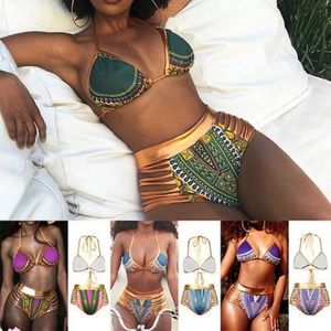 2 piece African Print Swimwear (Multiple Sizes)